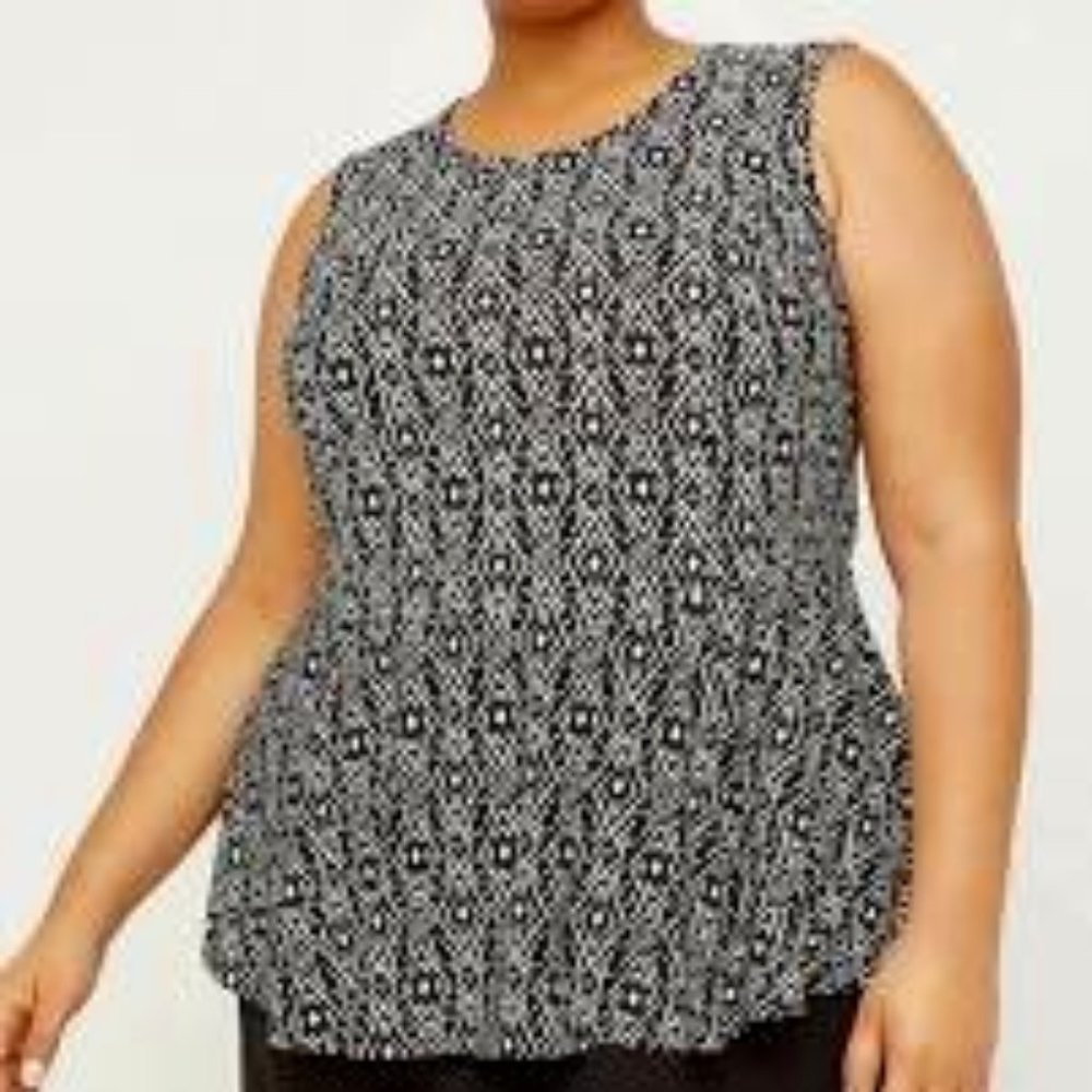 Black Peplum top